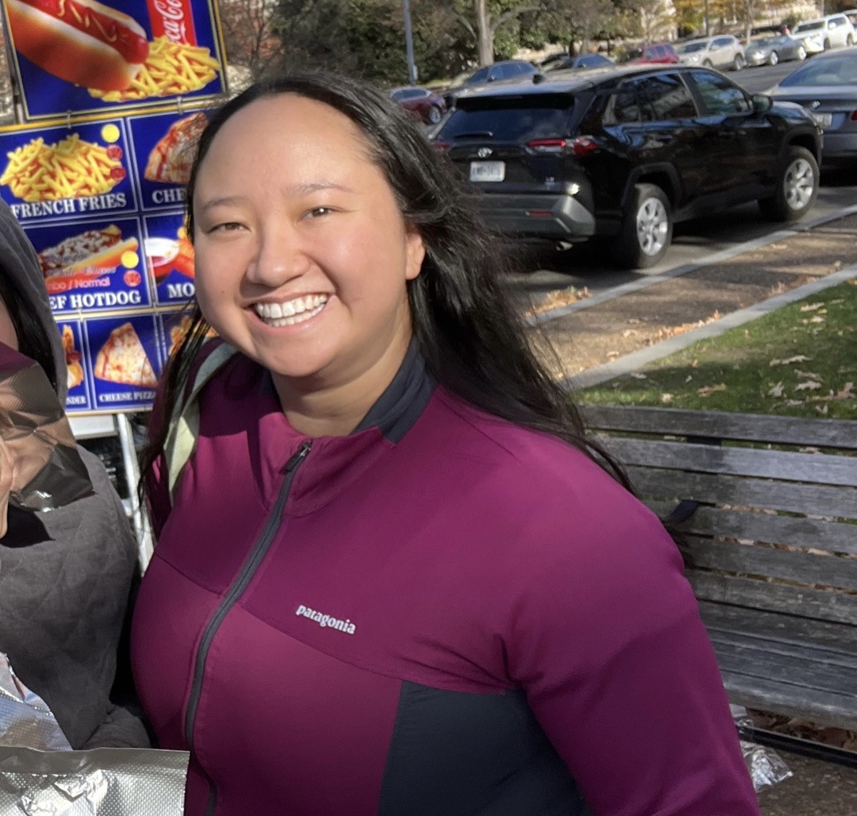 Jade Lintott smiling outdoors